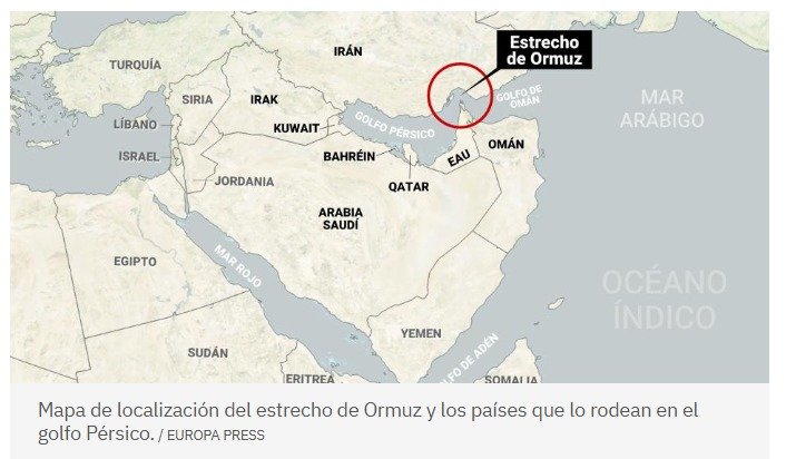 EE.UU.  intervendrá en el estrecho de Ormuz