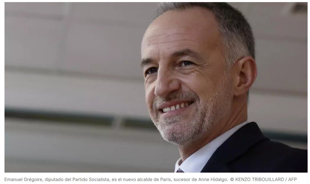 Emmanuel Grégoire, alcalde electo de París