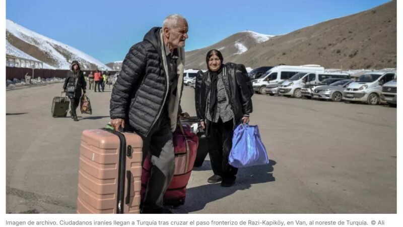 En la frontera turco-iraní, testimonios del miedo de quienes huyen de la guerra