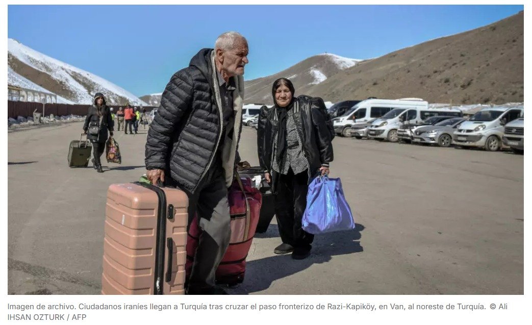 En la frontera turco-iraní, testimonios del miedo de quienes huyen de la guerra