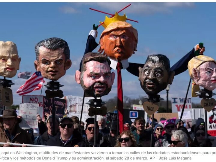 El movimiento anti-Trump retoma las calles en el tercer “No Kings Day”