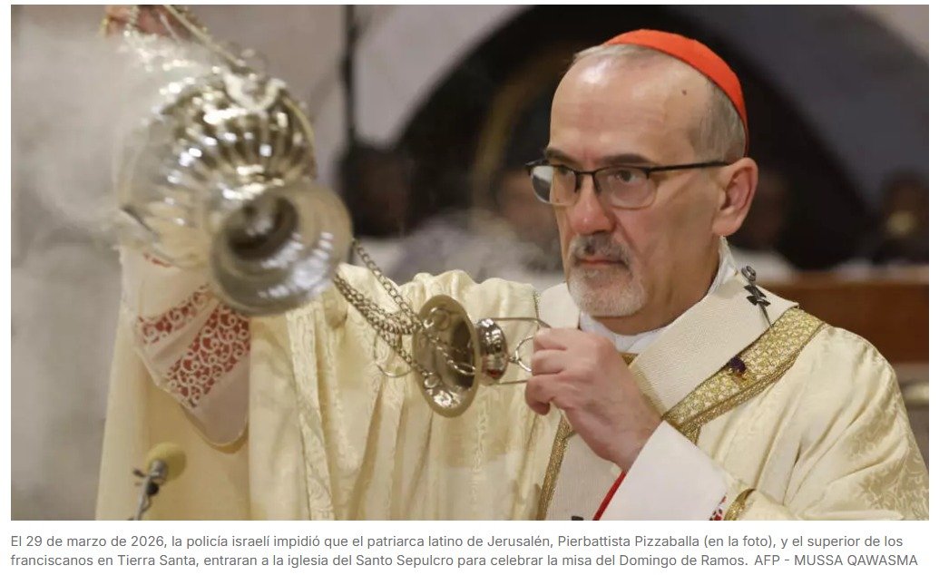 Policía israelí  impide celebrar  misa del Domingo de Ramos en Jerusalén