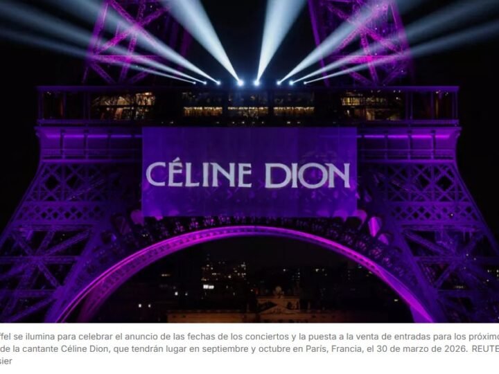 Los fans de Céline Dion festejan bajo la Torre Eiffel su regreso a los escenarios parisinos