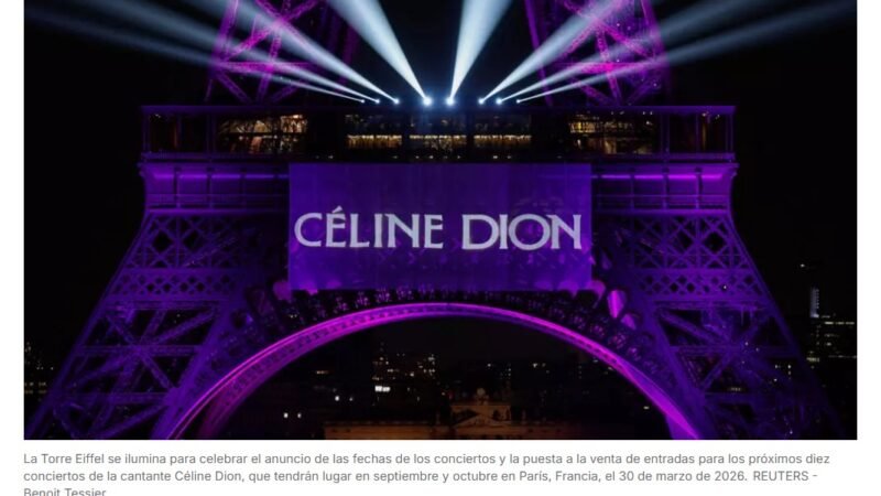 Los fans de Céline Dion festejan bajo la Torre Eiffel su regreso a los escenarios parisinos