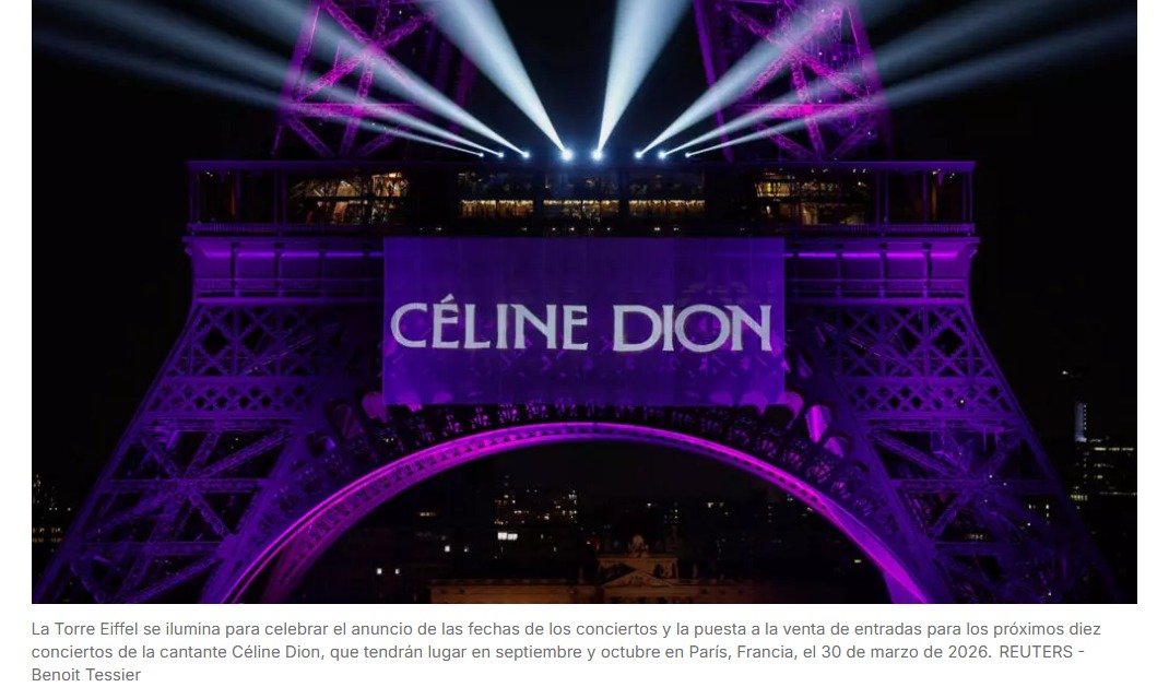 Los fans de Céline Dion festejan bajo la Torre Eiffel su regreso a los escenarios parisinos