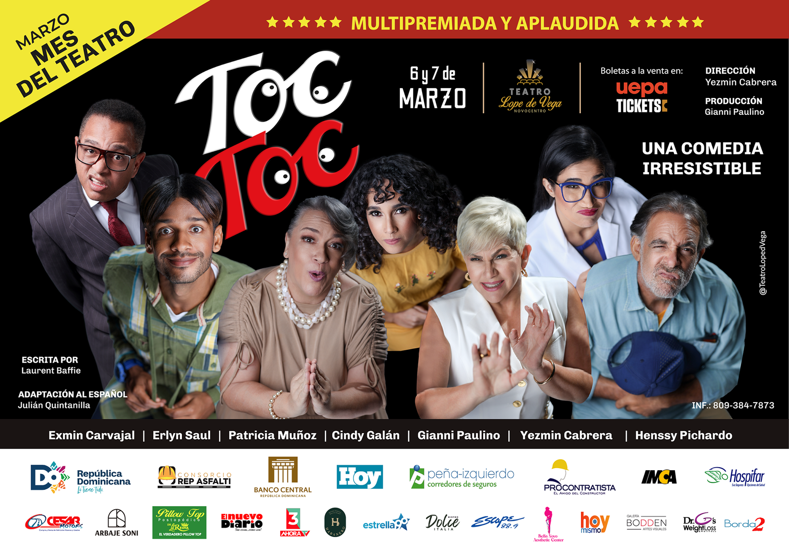 “TOC TOC” baja el telón en Santo Domingo