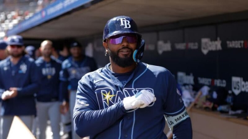 Junior Caminero se estrena con jonrón para los Rays