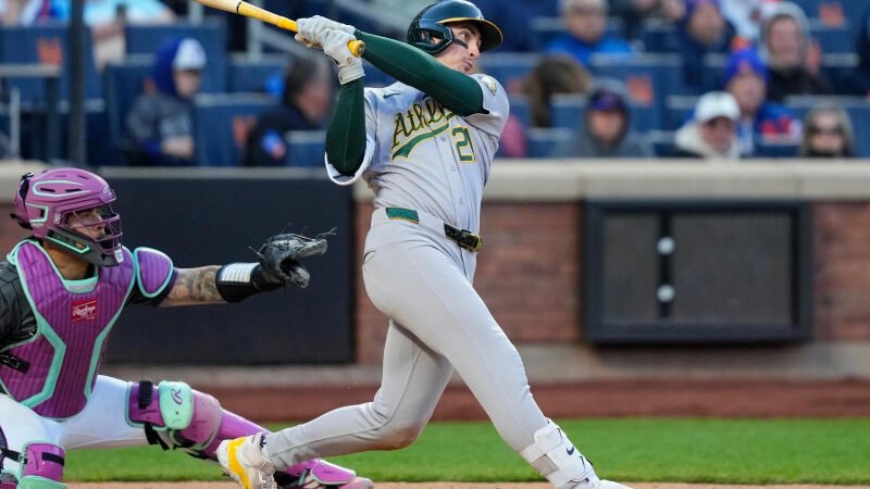 Soderstrom pega dos jonrones y los Atléticos apabullan a los Mets 11-6