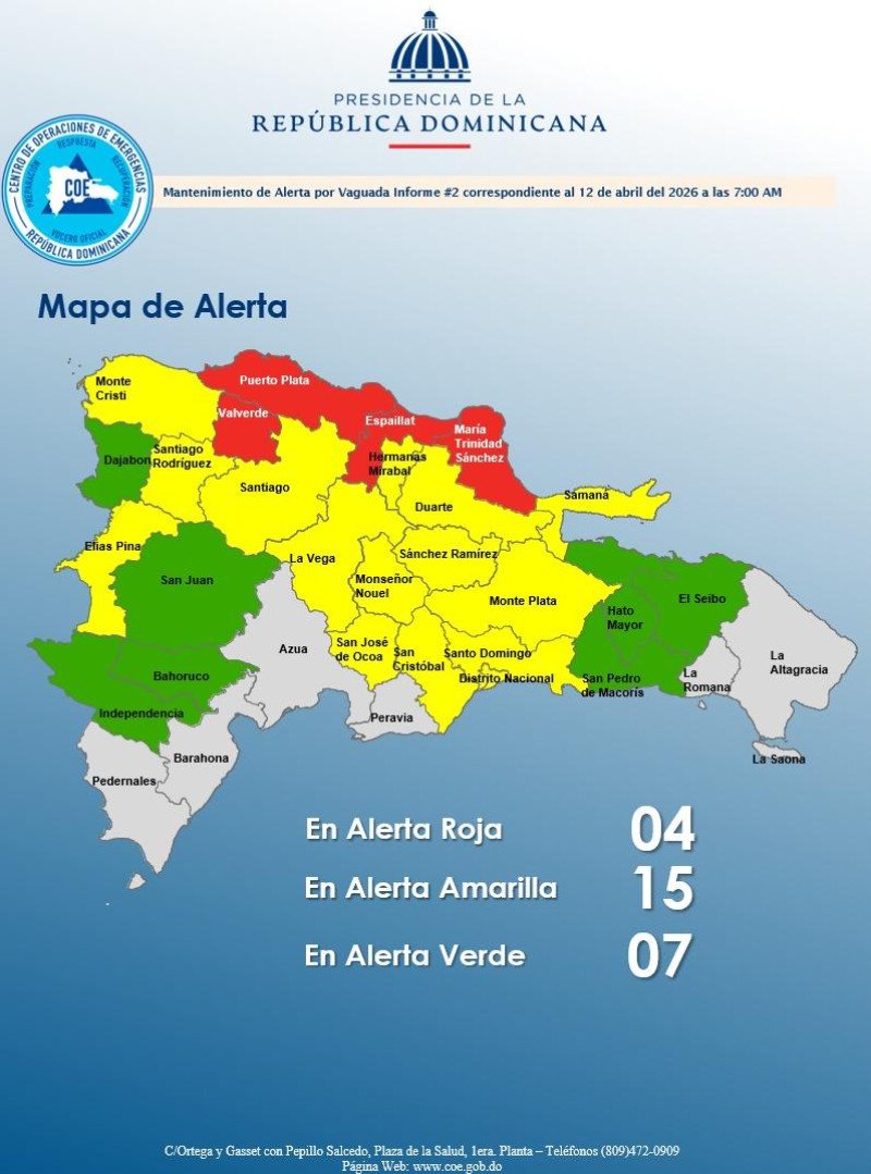 Reportan 700 desplazados y comunidades aisladas mientras siguen alertas para 26 provincias