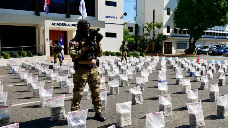 1.6 toneladas de cocaína incautadas en Pedernales