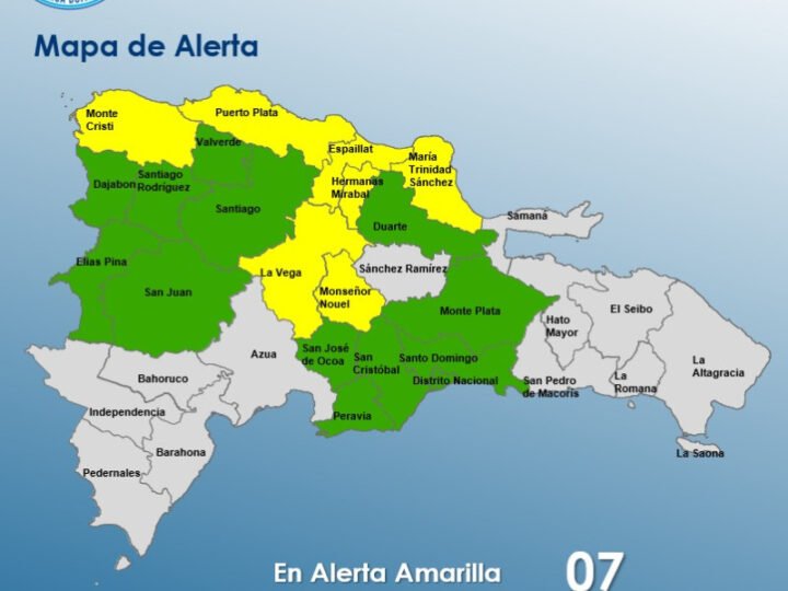 19 provincias en alerta por fuertes lluvias