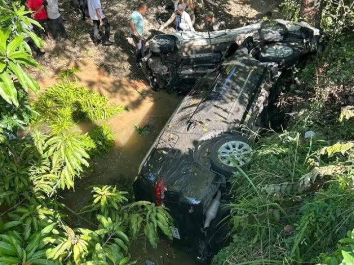 Se accidenta escolta presidencial y hay tres heridos en Puerto Plata