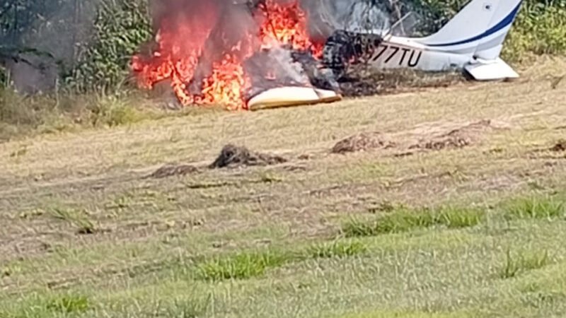 Avioneta se estrella en Dajabón; rescatan pilotos