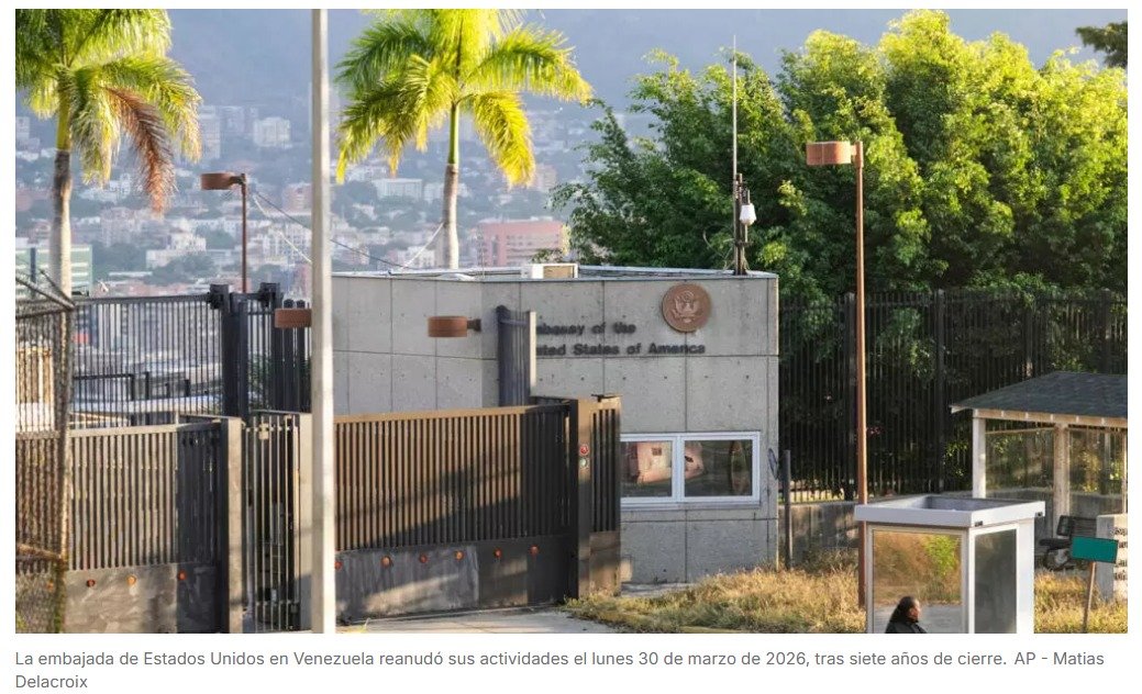 Tras siete años de cierre, la embajada de Estados Unidos en Caracas vuelve a funcionar