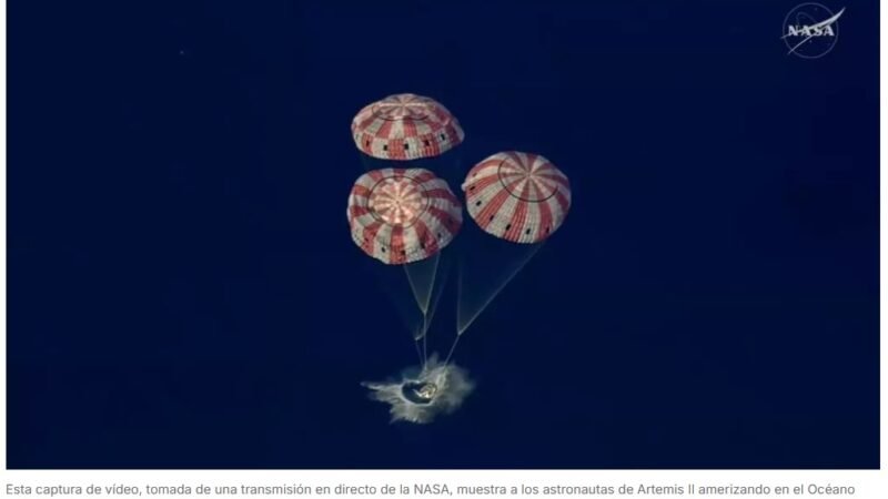 Los astronautas de Artemis II vuelven a la Tierra tras una «misión perfecta» alrededor de la Luna