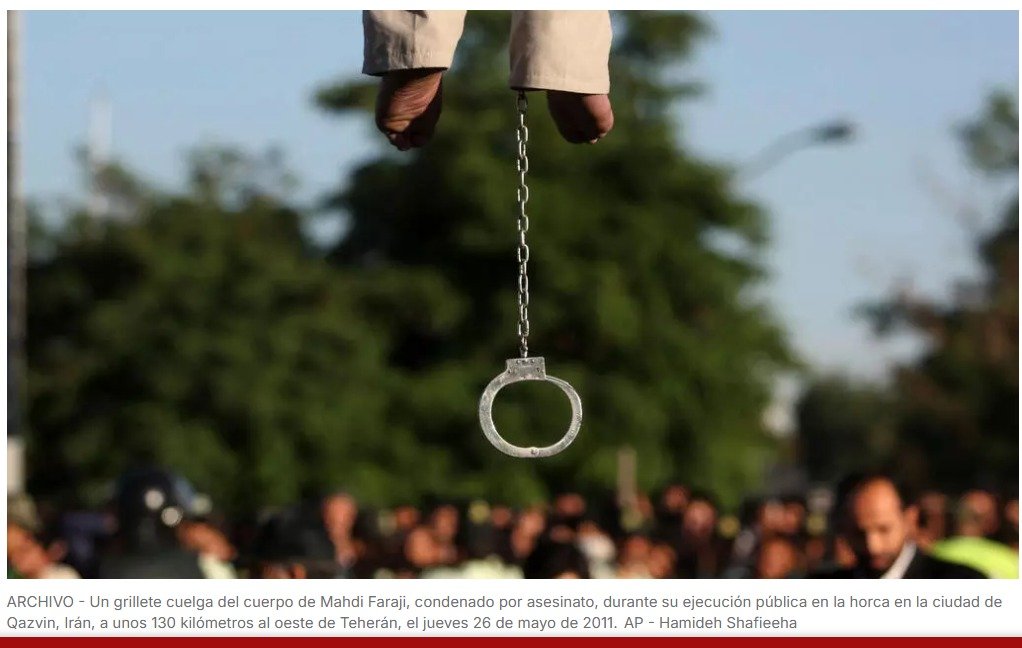 El número de ejecuciones en 2025 ha sido el mayor en 36 años en Iran