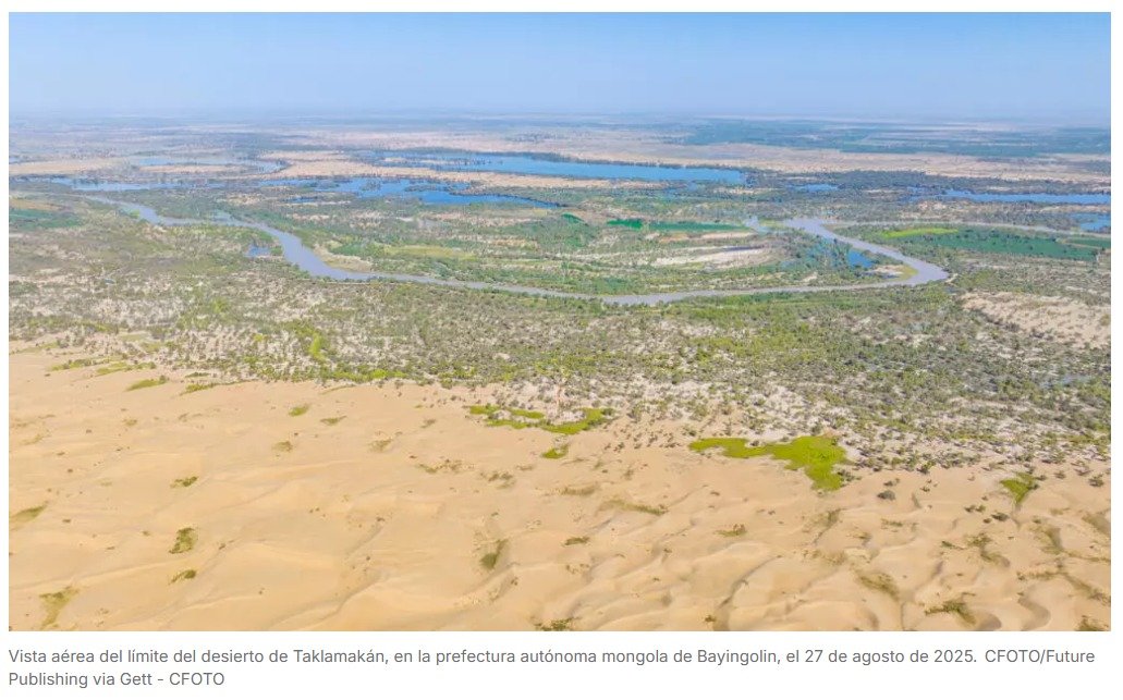 Logran reverdecer el desierto de Taklamakán y capturar carbono