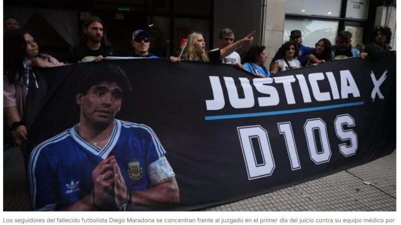 Inicia el segundo juicio por la muerte de Diego Maradona