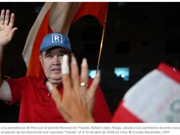  López Aliaga pide la «nulidad» de las presidenciales en Perú por «fraude»