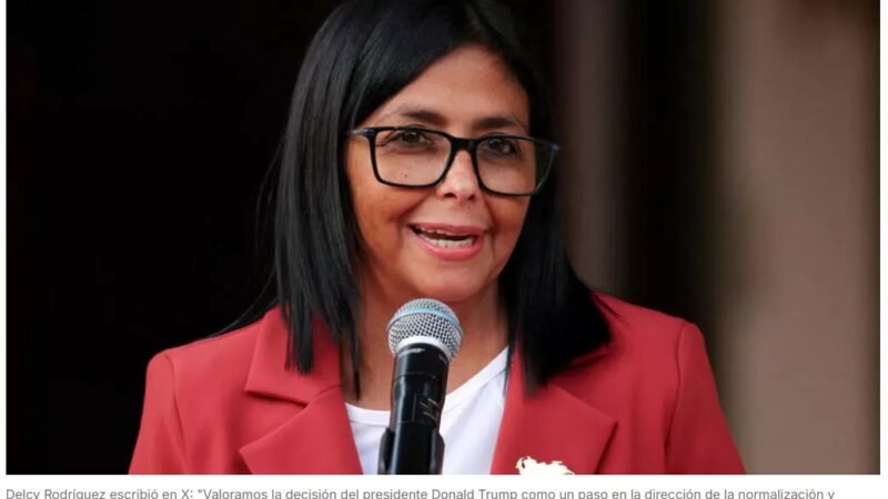 EEUU levanta las sanciones contra la presidenta interina de Venezuela, Delcy Rodríguez