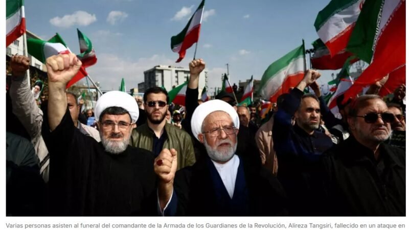 Irán: movilización en Teherán con motivo del funeral de un comandante de la Guardia Revolucionaria