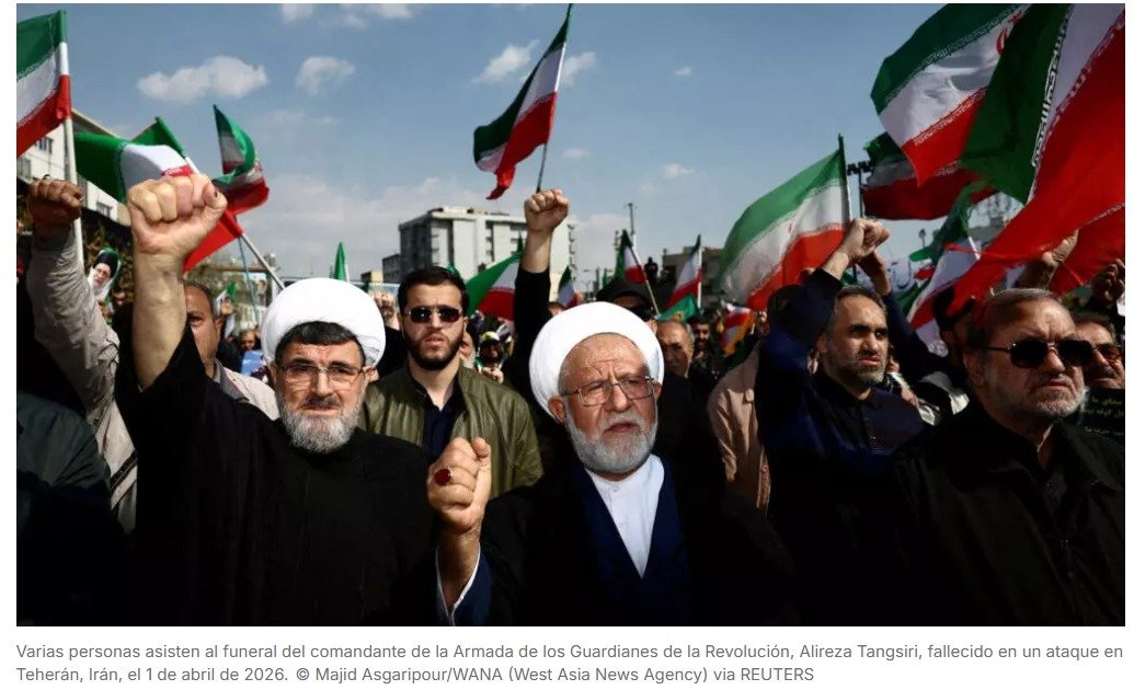Irán: movilización en Teherán con motivo del funeral de un comandante de la Guardia Revolucionaria