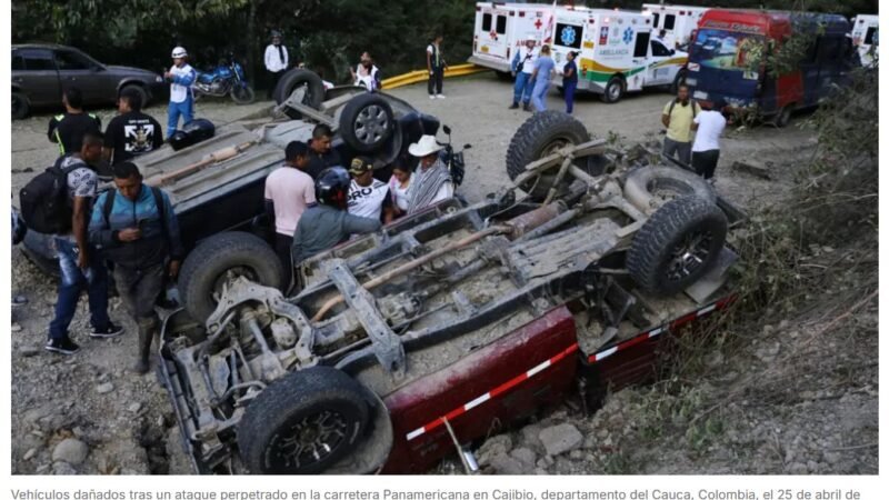  Ataque en el Cauca deja 20 muertos, a un mes de las elecciones