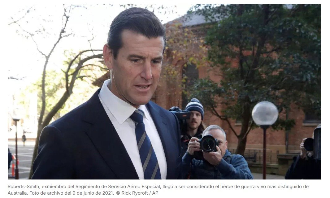 El soldado más decorado de la historia de Australia, acusado de crímenes de guerra en Afganistán