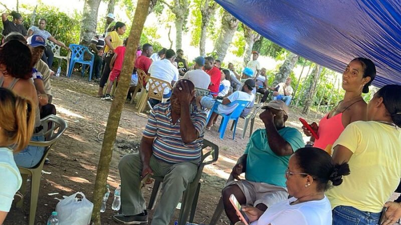 Instalan campamento en terreno donde construirán vertedero en La Cuaba