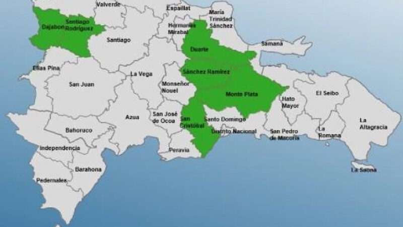 Alerta verde para 6 provincias por incidencia de vaguada