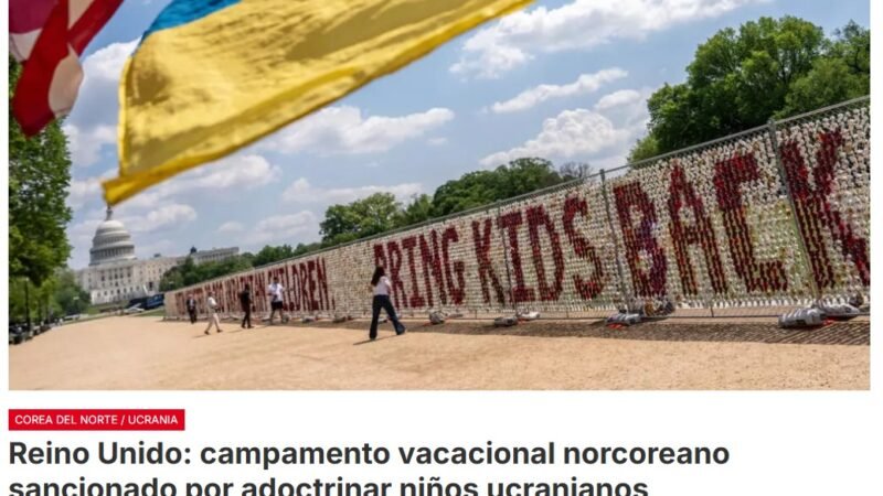 Campamento vacacional norcoreano sancionado por adoctrinar niños ucranianos