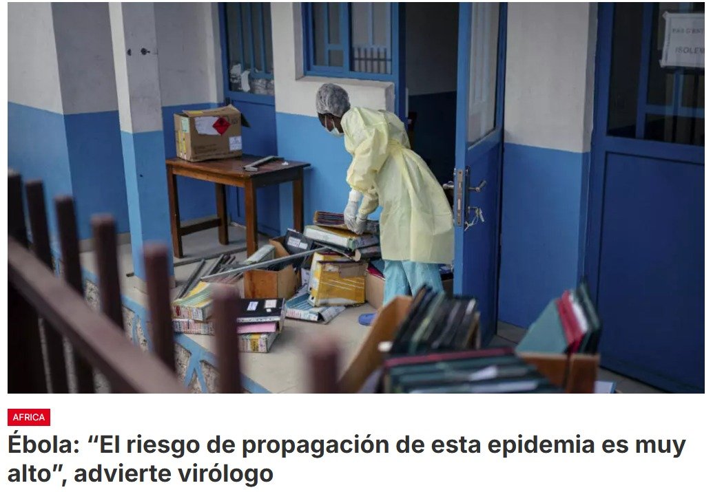 La República Democrática del Congo, afectada por una nueva epidemia de ébola, ha registrado 246 casos sospechosos y 80 muertes potencialmente relacionadas con este virus