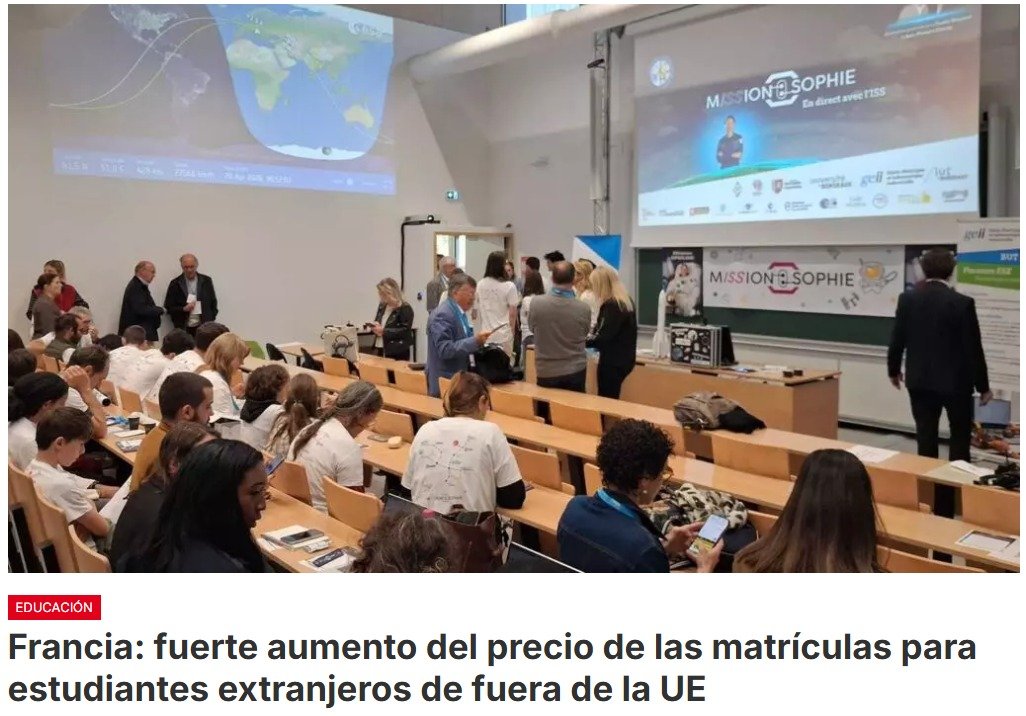 Estudiar en Francia va a costar mucho más caro para los estudiantes que no son ciudadanos de la Unión Europea