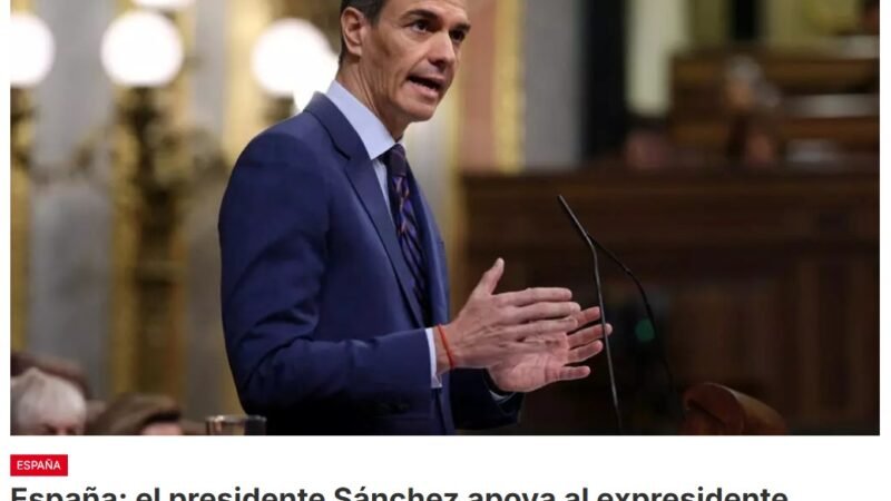 El presidente del gobierno español Pedro Sánchez expresó todo su «apoyo» al exjefe del ejecutivo José Luis Rodríguez Zapatero, tras conocerse la víspera que es investigado por tráfico de influencias