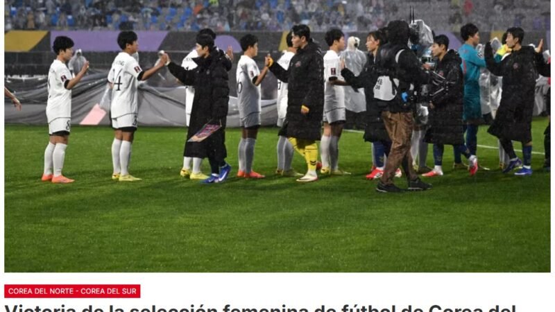 En Corea del Sur, un partido histórico de fútbol femenino enfrentó a una selección norcoreana con una surcoreana