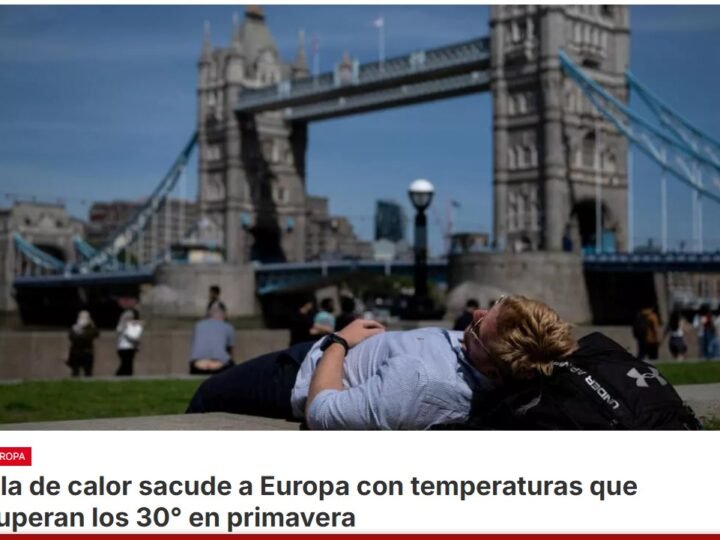 Francia atraviesa por una ola de calor sin precedentes antes del verano, que se tradujo el domingo en récords de altas temperaturas para el mes de mayo