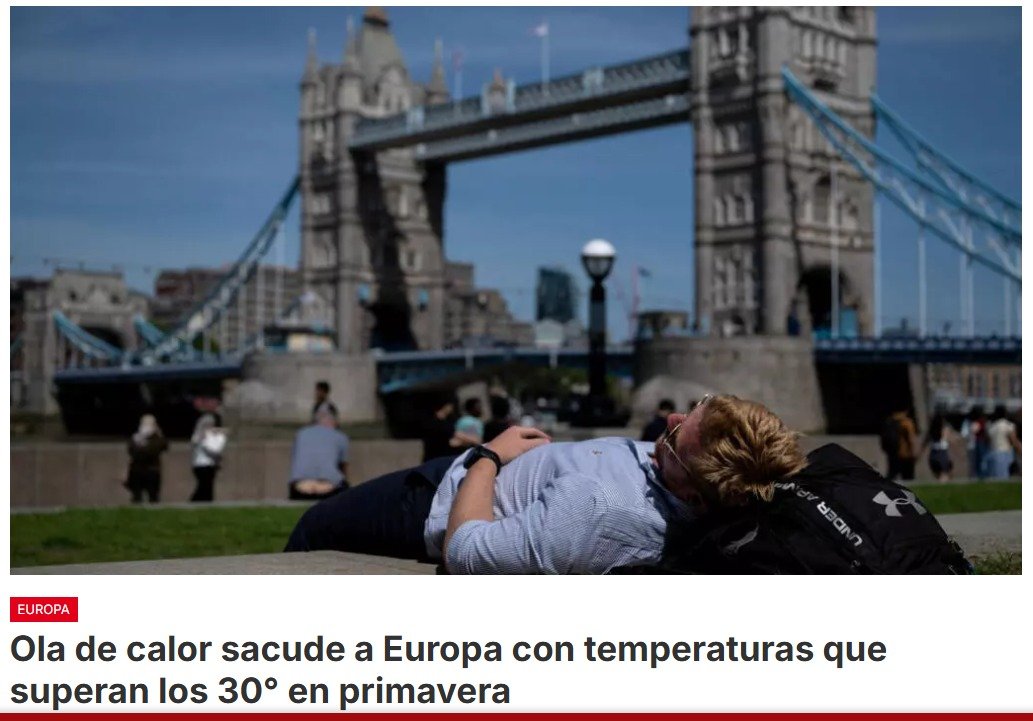 Francia atraviesa por una ola de calor sin precedentes antes del verano, que se tradujo el domingo en récords de altas temperaturas para el mes de mayo