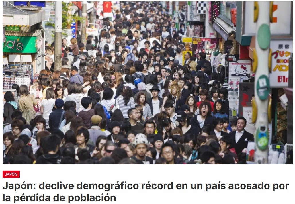 Se confirma una caída récord de la población japonesa