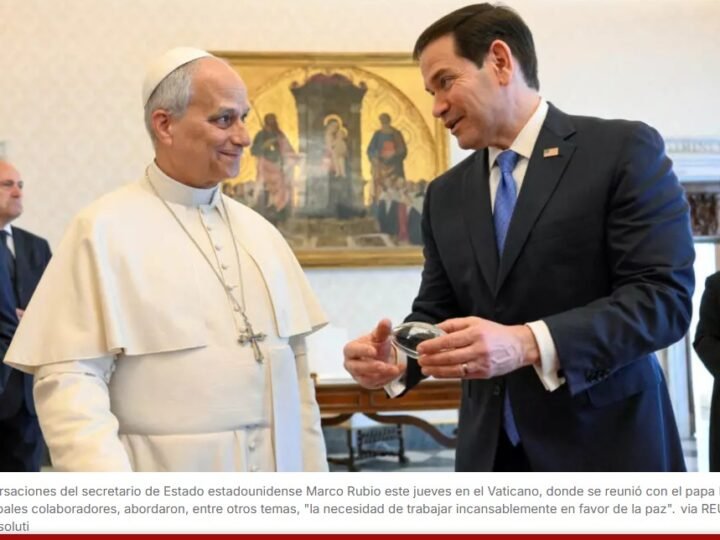 Marco Rubio y el papa León XIV coinciden en la necesidad de trabajar por la paz