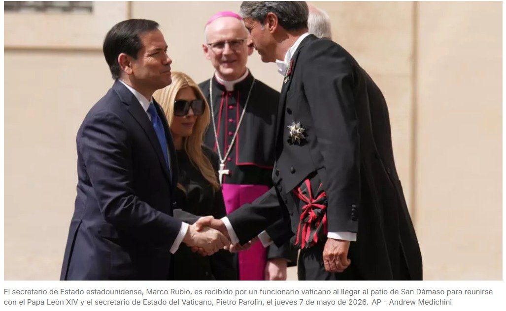 Marco Rubio visita al papa León XIV para aliviar las tensiones entre Vaticano y EEUU