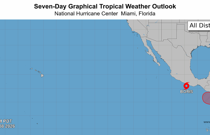 La tormenta tropical Boris provocará lluvias torrenciales en el sur y oeste de México