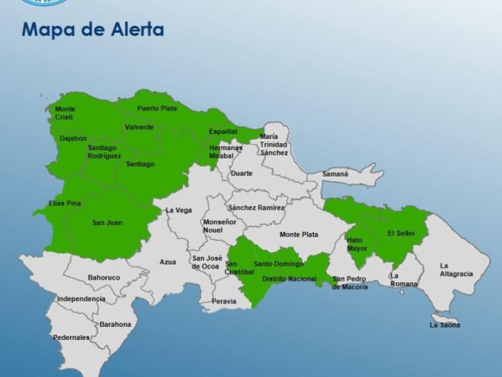 Hay 14 provincias en alerta verde por lluvias