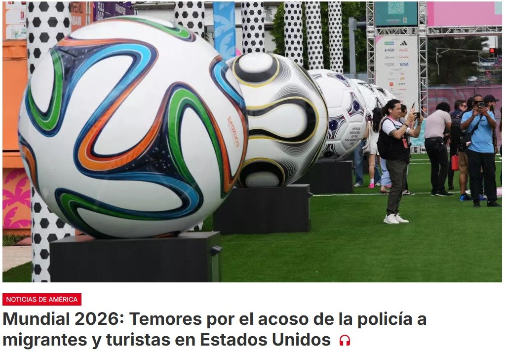 El Mundial no es festejo sino miedo para las comunidades de migrantes