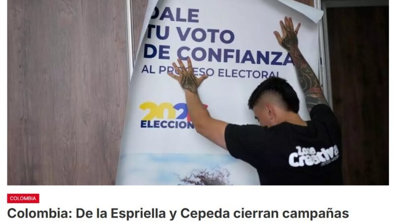 Abelardo de la Espriella e Iván Cepeda cierran sus campañas presidenciales en multitudinarios eventos