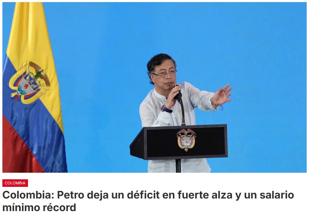 A cuatro días del balotaje, Colombia enfrenta un panorama fiscal crítico con un déficit cercano al 7% del PIB y unas cuentas públicas en franco deterioro
