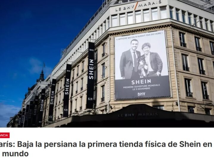 La empresa de fast-fashion china cierra  sus puertas en los grandes almacenes BHV para Navidad