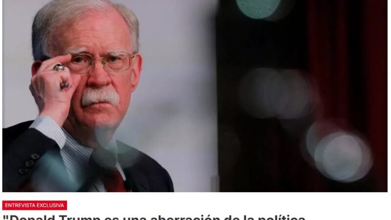 John Bolton critica a Donald Trump  por el  camino que ha emprendido en las negociaciones con Irán