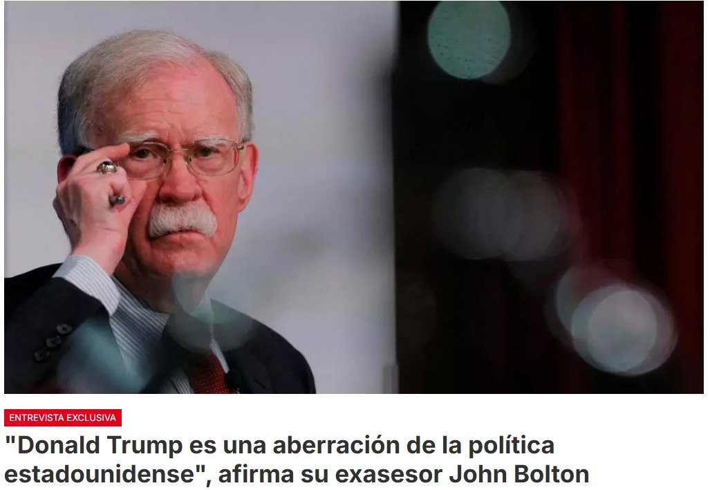 John Bolton critica a Donald Trump  por el  camino que ha emprendido en las negociaciones con Irán