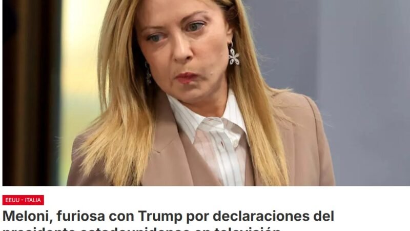 Encontronazo diplomático entre la primera ministra italiana y el mandatario norteamericano