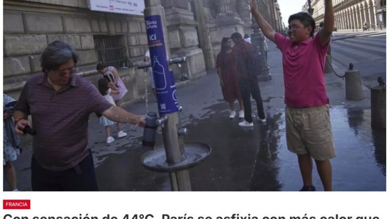 Ola de calor se afianza mientras que  la mitad de Francia se pone en alerta